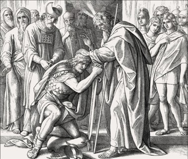 The Selection of Joshua, Old Testament, by Julius Schnorr von Carolsfeld, 1860