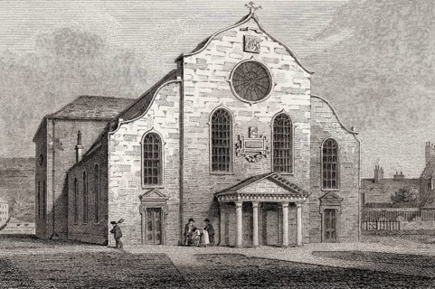 Canongate Church, Edinburgh, Scotland, 19th century, Views in Edinburgh by J. & H. S. Storer, 1820