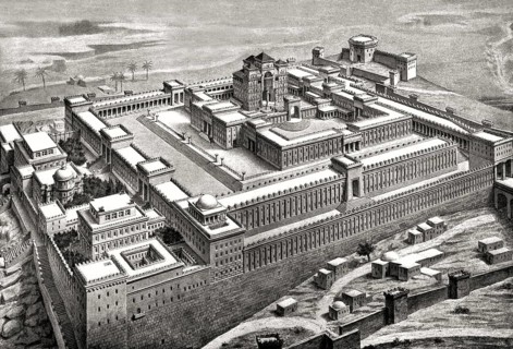 Solomon's Temple, Temple Mount, Jerusalem, Reconstructed by Conrad Schick