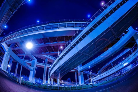Bayshore Route Daikoku Junction (Tsurumi-ku, Yokohama City). Shooting Location: Yokohama-city