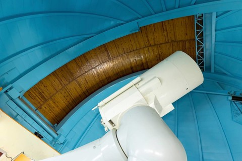 The huge professional telescope in The Bulgarian National Astronomical Observatory (Rozhen