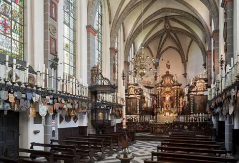 Candle chapel, interior facing east, St., Sankt, Saint