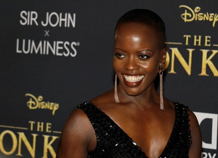 Florence Kasumba at the World premiere of 'The Lion King' held at the Dolby Theatre in Hollywood,