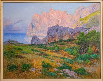 Cala de Sant Vicenç, 1950, Llorenç Cerda, oil on canvas, pollensa museum, Majorca, Balearic