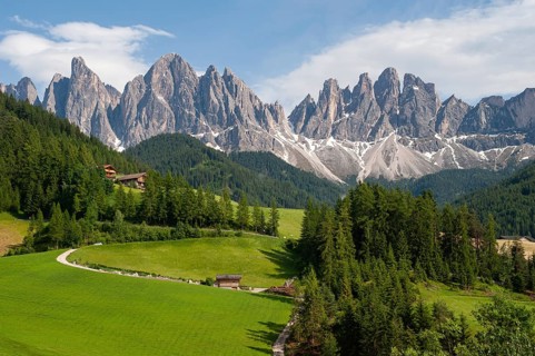 20.06.2019, St. Magdalena, Villnöss, Trentino, South Tyrol, Italy, Europe, The nature park in the