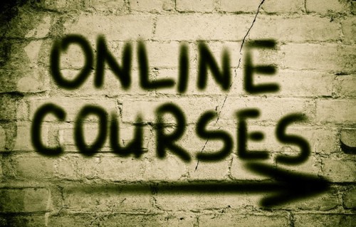 Online Courses Concept