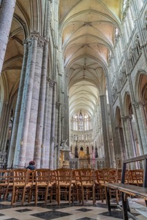 The interior of the Cathedral Basilica of Our Lady, Amiens, France, Europe