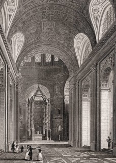 The Church of Notre-Dame de Paris, antique steel engraved print, 1831