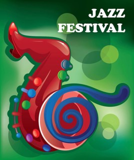 Creative conceptual music festival Vektor