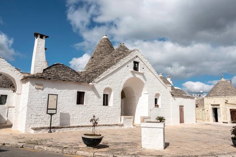 Famous trullo Sovrano in Alberobello, Southern Italy