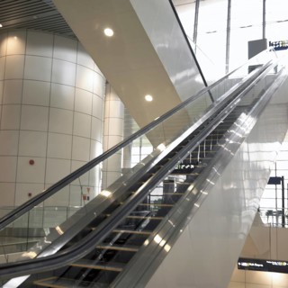 Escalator in International airport of kuala lumpur malaysia