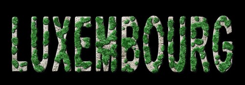 Luxembourg Reforestation and Climate Message, Sustainable Green Typography, Green Agenda