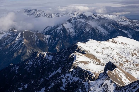 Ascenso al pico Robiñera, Huesca, Aragón, cordillera de los Pirineos, Spain, Europe