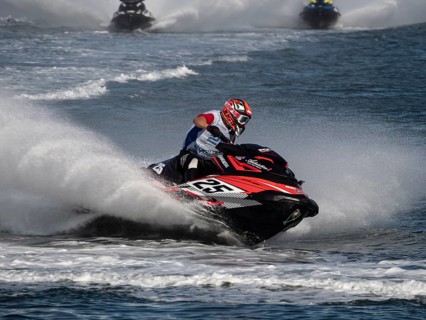 Olbia, Italy - September 16 - 20192 Aquabike world Championship gran prix of Italy