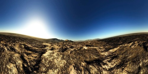 Israel: Negev Desert, Stone Desert, Panorama 360°