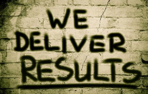 We Deliver Results Concept