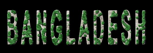 Bangladesh Reforestation and Climate Message, Sustainable Green Typography, Green Agenda