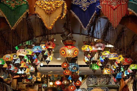 Mosaic colorful Ottoman lamps Lanterns