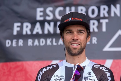 ESCHBORN, GERMANY, MAY 1: Cyclist %1 (%2) signing in at the Eschborn-Frankfurt cycling race, an