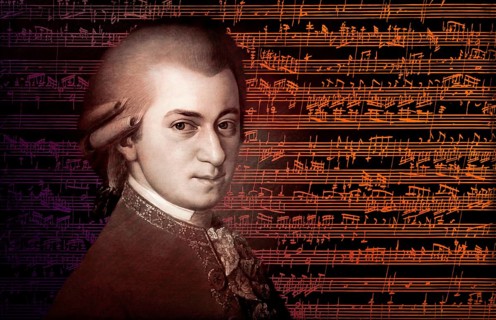Wolfgang Amadeus Mozart, 1756 – 1791, composer of classical music, First Viennese School, notesheet