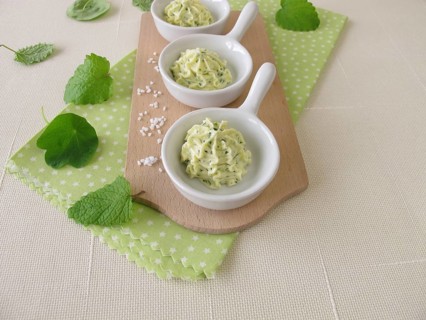 Herb butter decoration