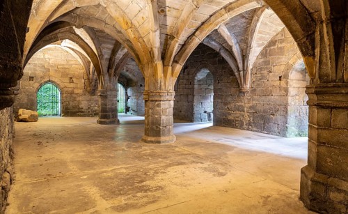 Cellars, Dunfermline Abbey, Fife, Scotland, United Kingdom, Europe
