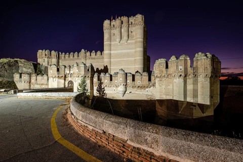 Coca castle, XV century, Gothic-Mudejar, Coca, Segovia province, Spain, Europe