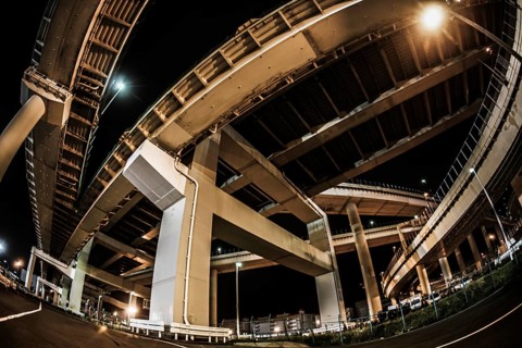 Bayshore Route Daikoku Junction (Tsurumi-ku, Yokohama City). Shooting Location: Yokohama-city