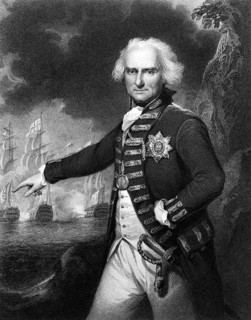 Alexander Hood, 1st Viscount Bridport (1726-1814) on engraving from 1834. Officer of the British
