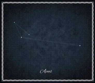Apus star constellation, Night sky, Cluster of stars, Deep space, Bird of Paradise constellation