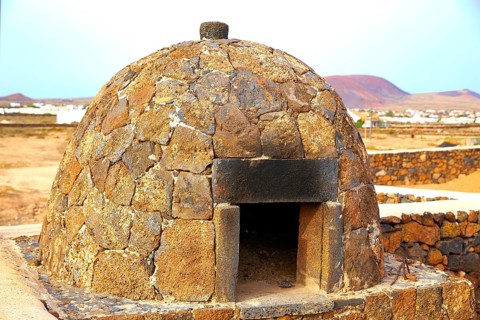 Fuerteventura stone oven at Canary Islands of Spain