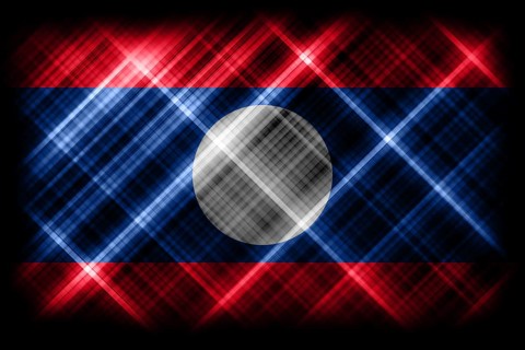 Laos flag, national flag, modern flag background