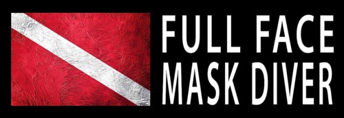 Full Face Mask Diver, Diver Down Flag, Scuba flag, Scuba Diving