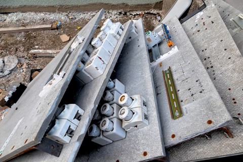 When renovating a residential building, the fuse boxes are also replaced. Austria