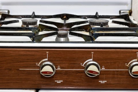 Image of a butane cooker. vintage village objects