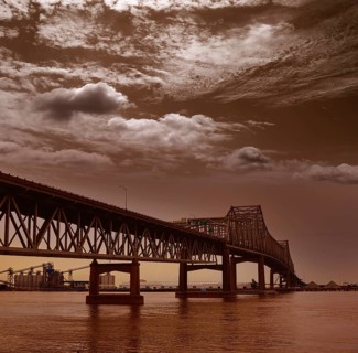 Louisiana Baton Rouge Horace Wilkinson Bridge Interstate i10 over Mississippi river USA