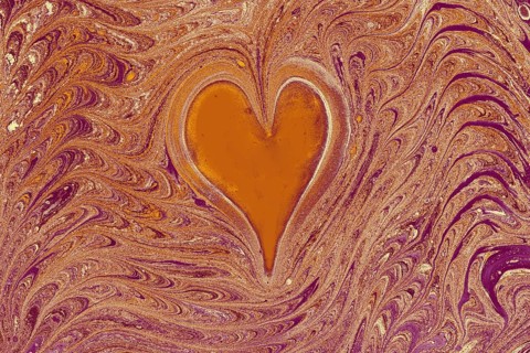 Ebru marble conch effect surface pattern design for print