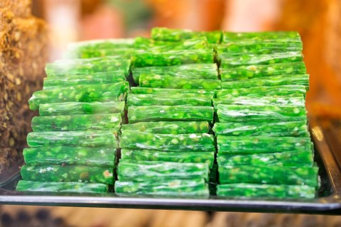 Load of traditional turkish delight lokum sugar coated soft candy