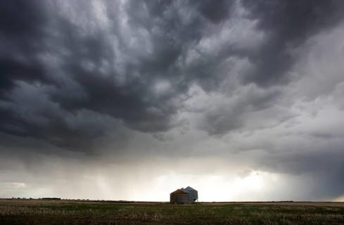 Prairie Storm Clouds Canada Saskatchewan Summer Warnings