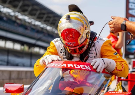 INDYCAR driver, JOSEF NEWGARDEN (2) of Nashville, Tennessee, and the Team Penske Chevrolet team