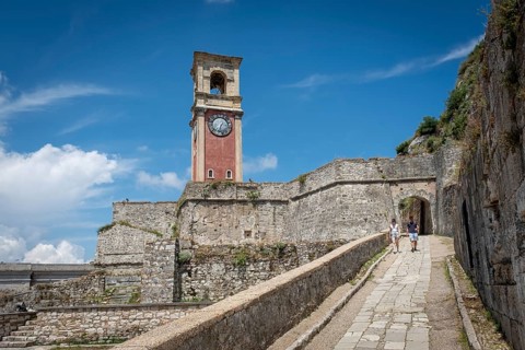 The old Venetian fortress in Corfu Town on the Greek island of Corfu in the Ionian Sea, known for