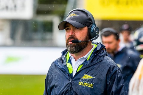 European League of Football, ELF/ Game: Barcelona Dragons at Stuttgart Surge on 18. Aug. 2024, in