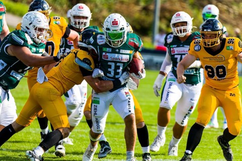 German Football League, Game: Schwäbisch Hall Unicorns, Munich Cowboys in the Optima Sportpark in