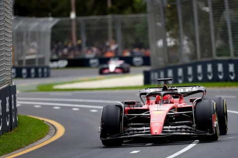 MELBOURNE, AUSTRALIA, APRIL 01: Charles Leclerc of Monaco drives the Ferrari SF-23 in practice