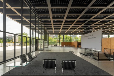 Berlin, Kulturforum, Neue Nationalgalerie, built 1965-1968 according to designs by Ludwig Mies van