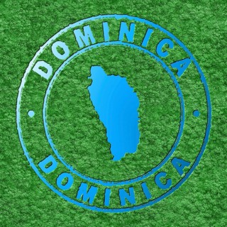 Map of Dominica, Forest with Water Map, CO2 Reduction