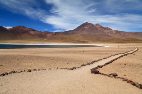 Laguna Miscanti in the Atacama Desert in Chile