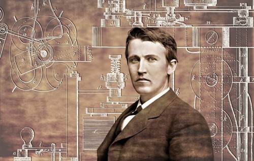 Thomas Alva Edison, 1847, 1931, American inventor, Telegraph Apparatus, Patented 1872, digitally