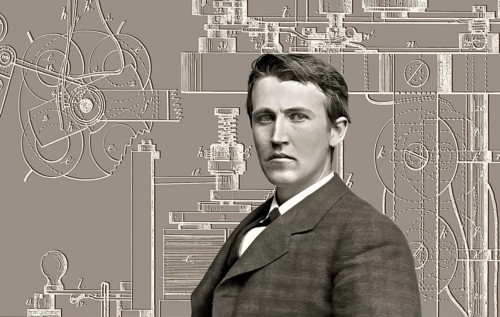 Thomas Alva Edison, 1847, 1931, American inventor, Telegraph Apparatus, Patented 1872, digitally