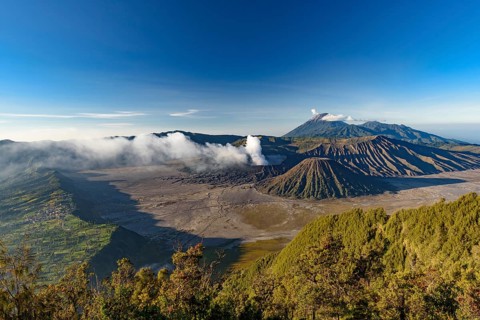 Mount Bromo in Java, the most famous volcano in Indonesia